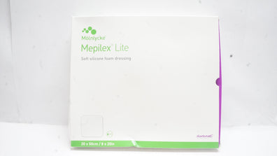Mölnlycke 284599 Mepilex Lite Soft Silicone Foam Dressing 8 x 20inch - Box of 4